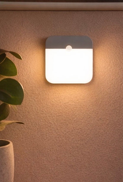 Motion Sensor Light USB Night Light LED Lamp With Switch Rechargeable Inductor Lights For Kitchen Stairs Hallway Closet Bedroom