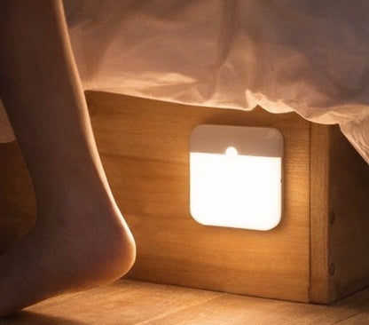 Motion Sensor Light USB Night Light LED Lamp With Switch Rechargeable Inductor Lights For Kitchen Stairs Hallway Closet Bedroom